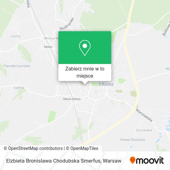 Mapa Elzbieta Bronislawa Chodubska Smerfus