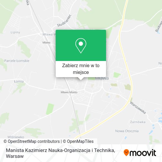 Mapa Manista Kazimierz Nauka-Organizacja i Technika