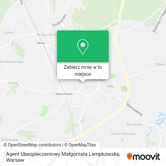 Mapa Agent Ubezpieczeniowy Małgorzata Lampkowska