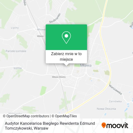 Mapa Audytor Kancelarioa Biegłego Rewidenta Edmund Tomczykowski