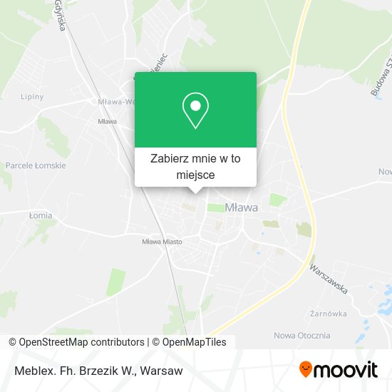 Mapa Meblex. Fh. Brzezik W.