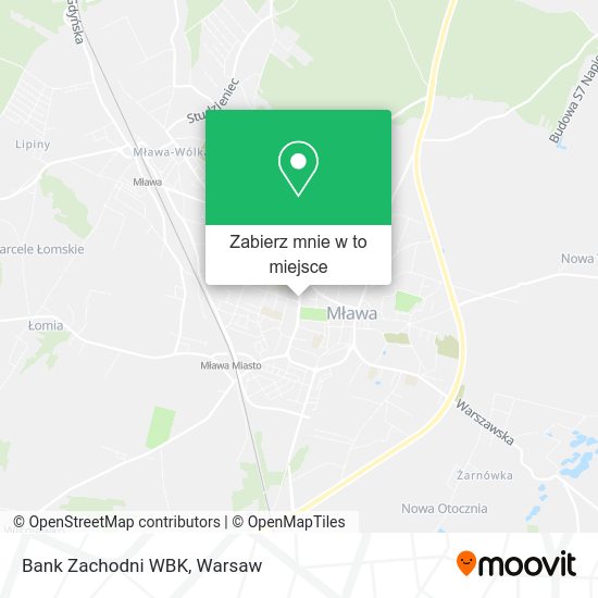 Mapa Bank Zachodni WBK