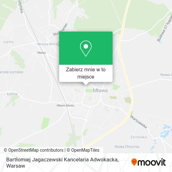 Mapa Bartłomiej Jagaczewski Kancelaria Adwokacka