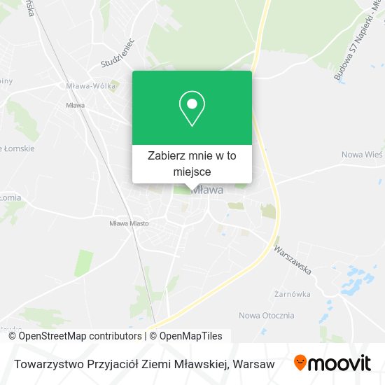 Mapa Towarzystwo Przyjaciół Ziemi Mławskiej