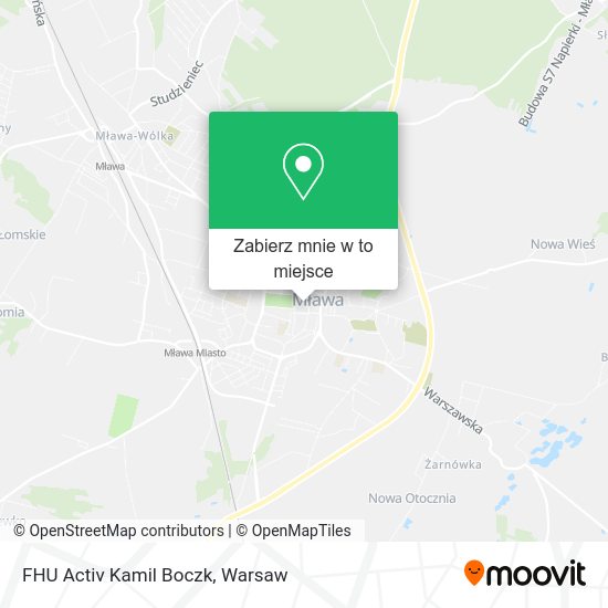 Mapa FHU Activ Kamil Boczk