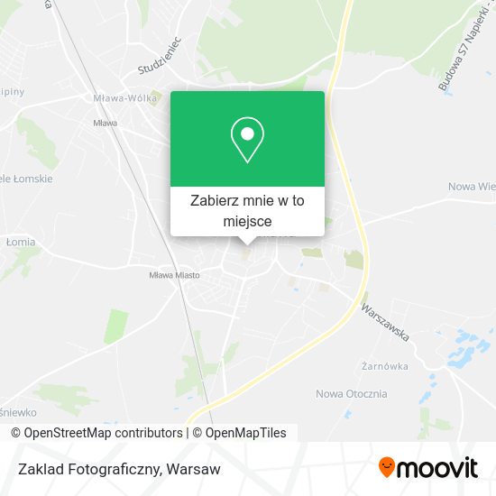 Mapa Zaklad Fotograficzny