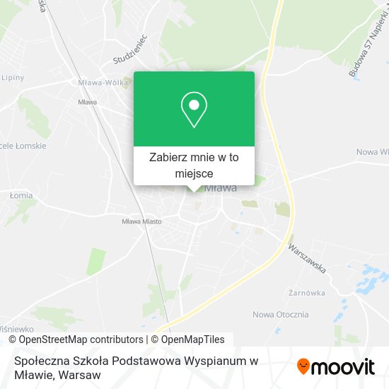 Mapa Społeczna Szkoła Podstawowa Wyspianum w Mławie