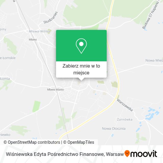 Mapa Wiśniewska Edyta Pośrednictwo Finansowe