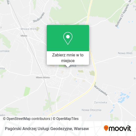 Mapa Pagórski Andrzej Usługi Geodezyjne