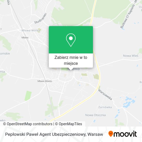 Mapa Pepłowski Paweł Agent Ubezpieczeniowy