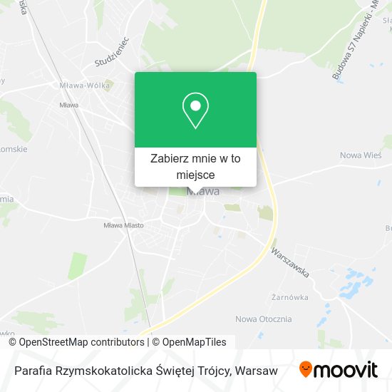 Mapa Parafia Rzymskokatolicka Świętej Trójcy