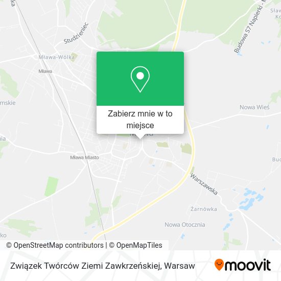 Mapa Związek Twórców Ziemi Zawkrzeńskiej