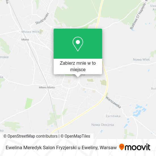 Mapa Ewelina Meredyk Salon Fryzjerski u Eweliny