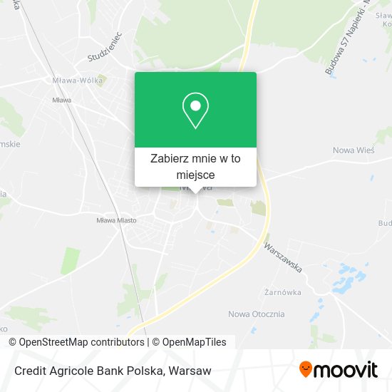 Mapa Credit Agricole Bank Polska