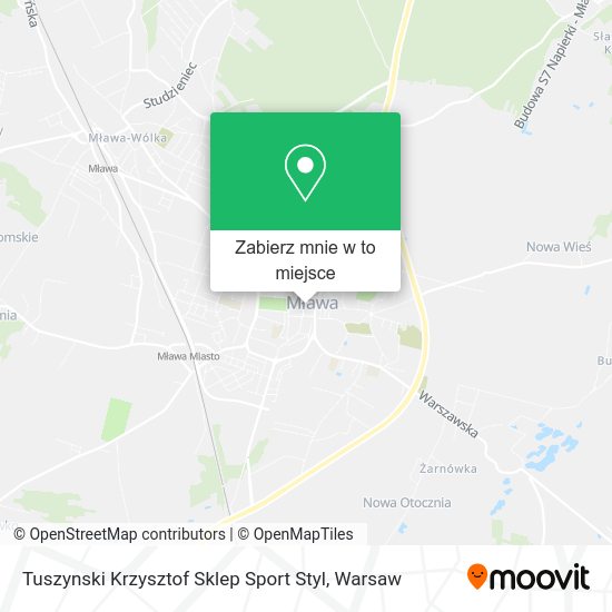 Mapa Tuszynski Krzysztof Sklep Sport Styl