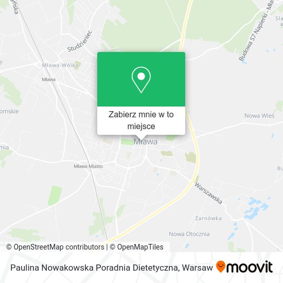 Mapa Paulina Nowakowska Poradnia Dietetyczna