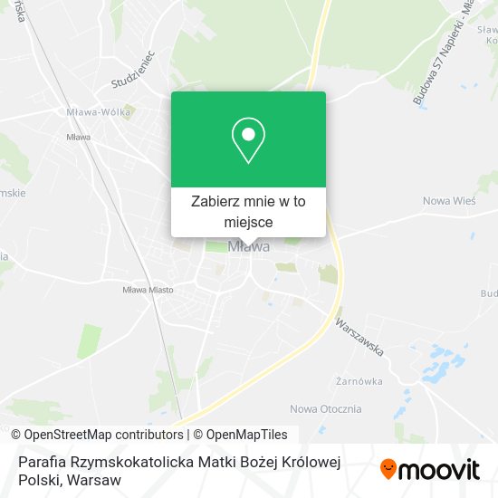 Mapa Parafia Rzymskokatolicka Matki Bożej Królowej Polski