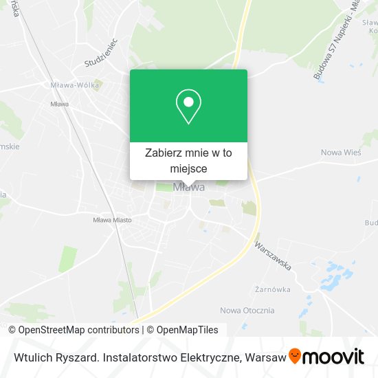 Mapa Wtulich Ryszard. Instalatorstwo Elektryczne