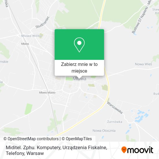 Mapa Miditel. Zphu. Komputery, Urządzenia Fiskalne, Telefony