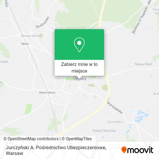 Mapa Jurczyński A. Pośrednictwo Ubezpieczeniowe