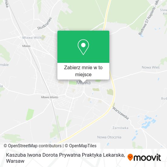 Mapa Kaszuba Iwona Dorota Prywatna Praktyka Lekarska