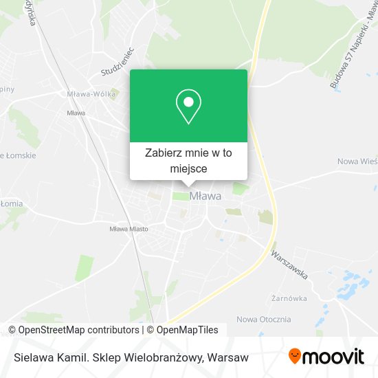 Mapa Sielawa Kamil. Sklep Wielobranżowy