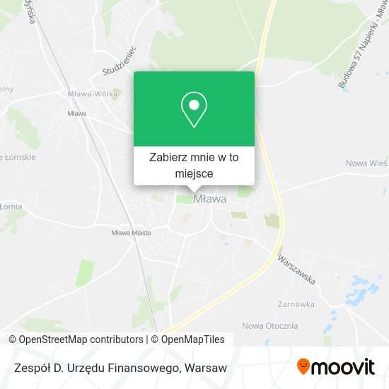 Mapa Zespół D. Urzędu Finansowego