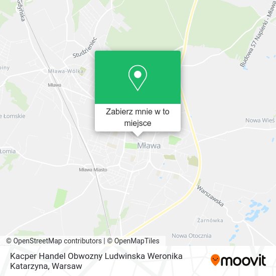 Mapa Kacper Handel Obwozny Ludwinska Weronika Katarzyna