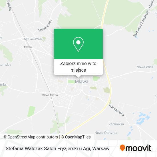 Mapa Stefania Walczak Salon Fryzjerski u Agi