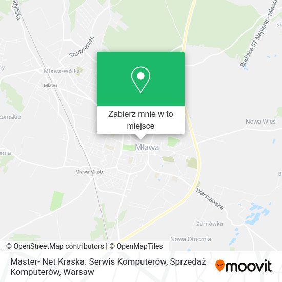 Mapa Master- Net Kraska. Serwis Komputerów, Sprzedaż Komputerów