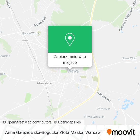 Mapa Anna Gałęziewska-Bogucka Złota Maska