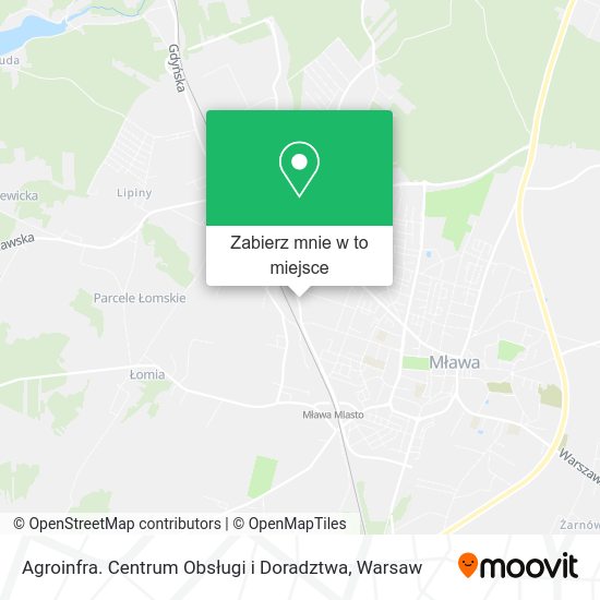 Mapa Agroinfra. Centrum Obsługi i Doradztwa