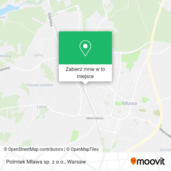 Mapa Polmlek Mława sp. z o.o.