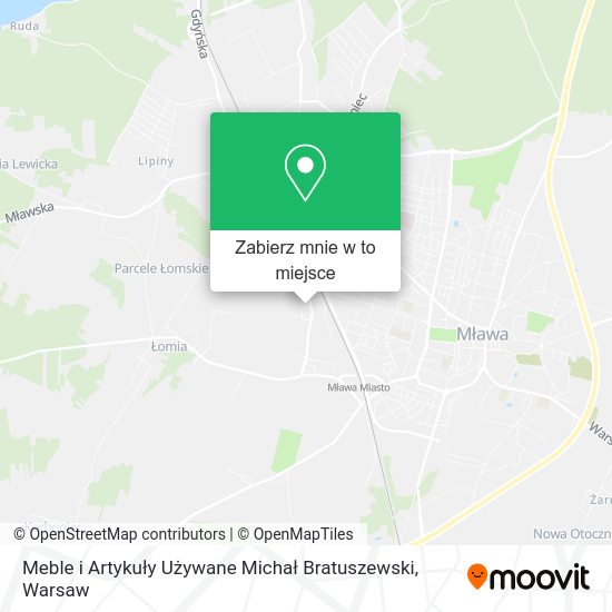 Mapa Meble i Artykuły Używane Michał Bratuszewski