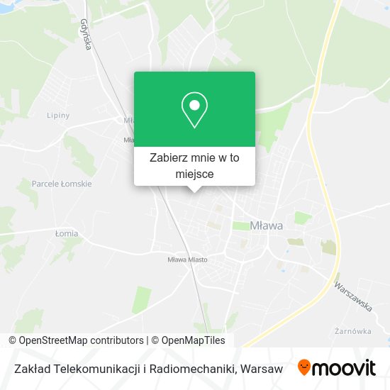 Mapa Zakład Telekomunikacji i Radiomechaniki