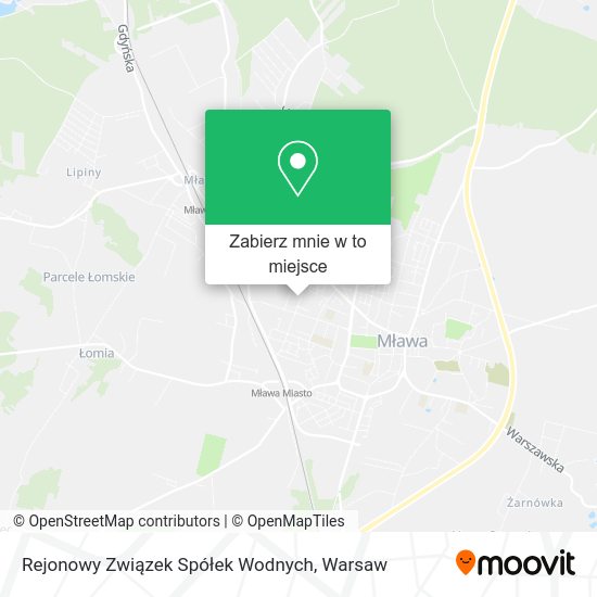 Mapa Rejonowy Związek Spółek Wodnych