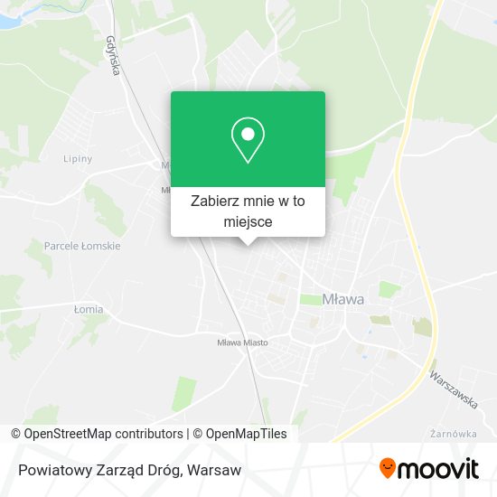 Mapa Powiatowy Zarząd Dróg