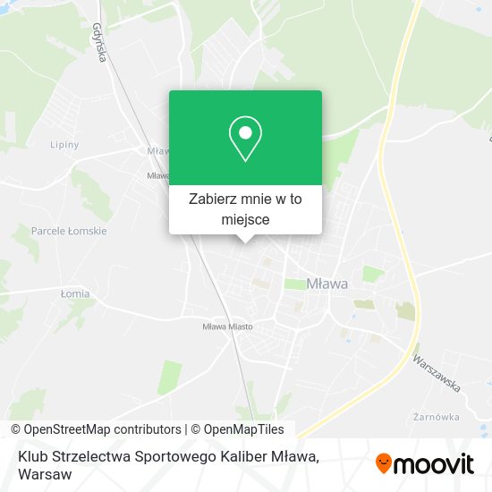 Mapa Klub Strzelectwa Sportowego Kaliber Mława