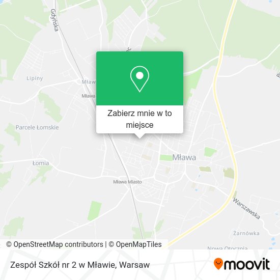 Mapa Zespół Szkół nr 2 w Mławie