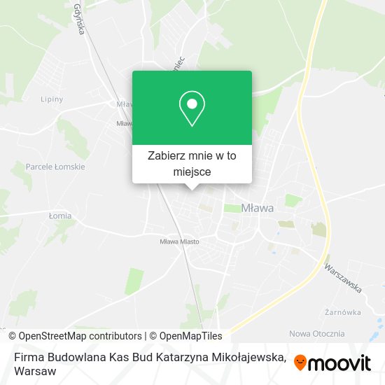 Mapa Firma Budowlana Kas Bud Katarzyna Mikołajewska