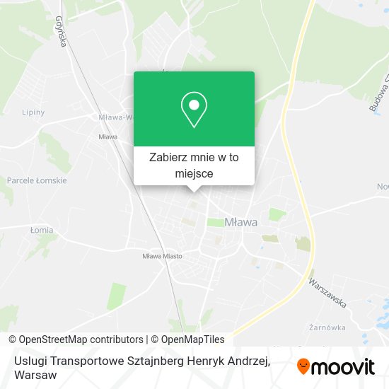 Mapa Uslugi Transportowe Sztajnberg Henryk Andrzej