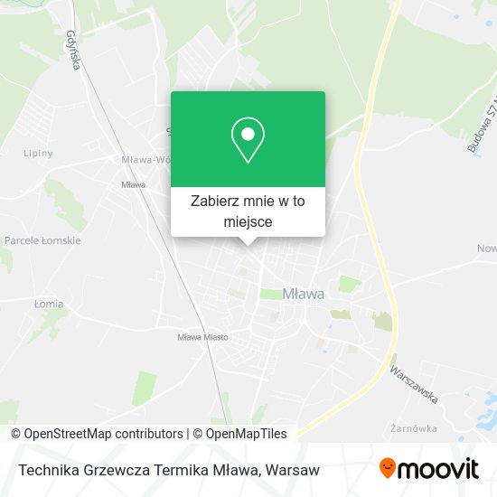 Mapa Technika Grzewcza Termika Mława