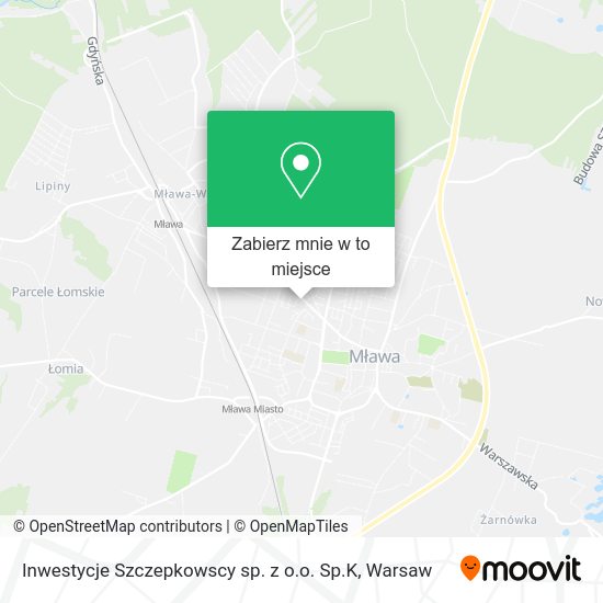 Mapa Inwestycje Szczepkowscy sp. z o.o. Sp.K