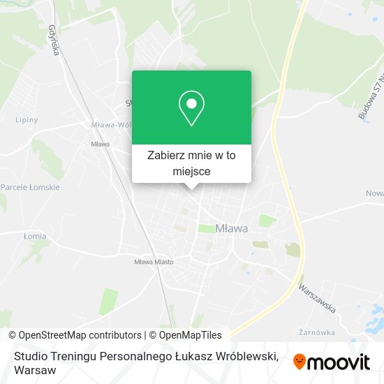 Mapa Studio Treningu Personalnego Łukasz Wróblewski