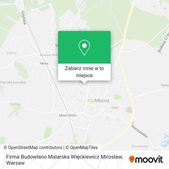 Mapa Firma Budowlano Malarska Więckiewicz Mirosław