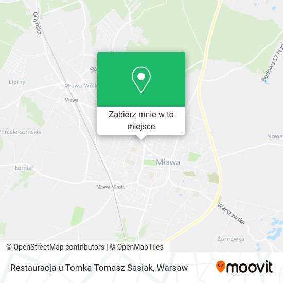 Mapa Restauracja u Tomka Tomasz Sasiak