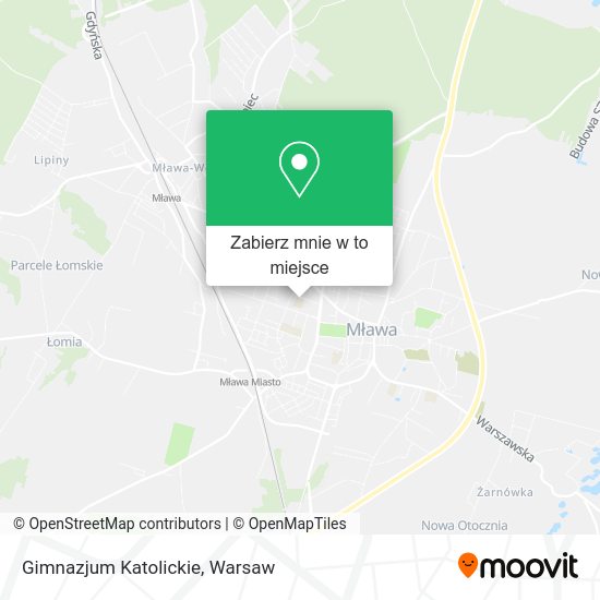 Mapa Gimnazjum Katolickie