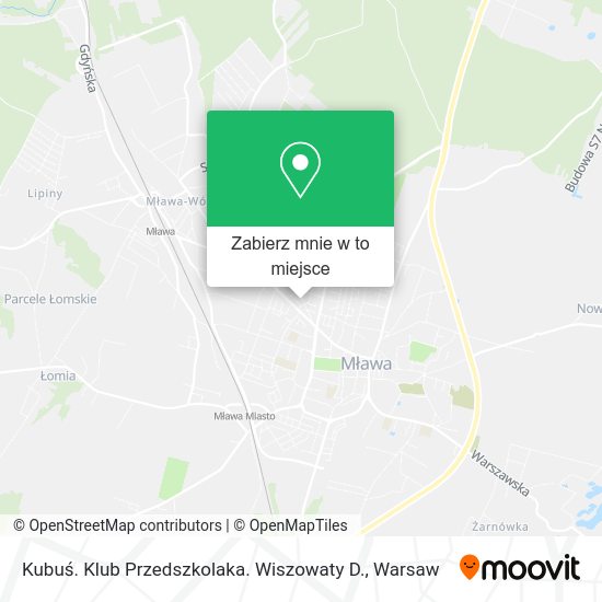 Mapa Kubuś. Klub Przedszkolaka. Wiszowaty D.