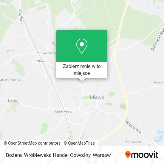 Mapa Bożena Wróblewska Handel Obwoźny