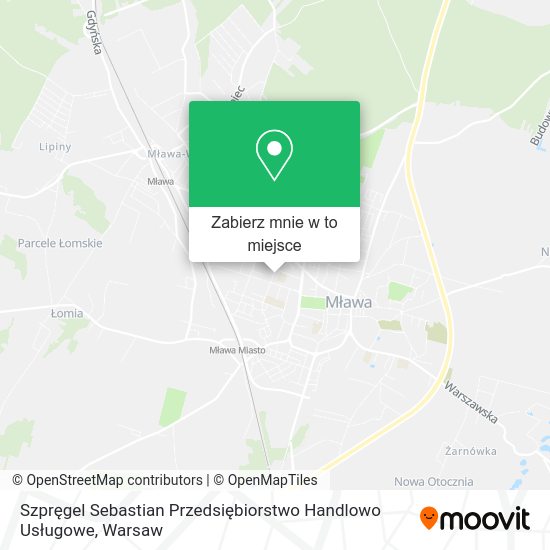 Mapa Szpręgel Sebastian Przedsiębiorstwo Handlowo Usługowe